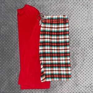 FREE BIRDEES Holiday Plaid Men’s Pajama Set